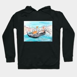 Fox in Venice as Gondolier Hoodie